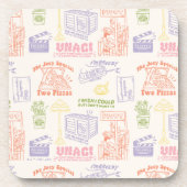 FRIENDS™カラフル引用文パターン コースター (正面)