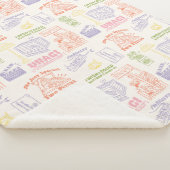 FRIENDS™カラフル引用文パターン シェルパブランケット (3/4)