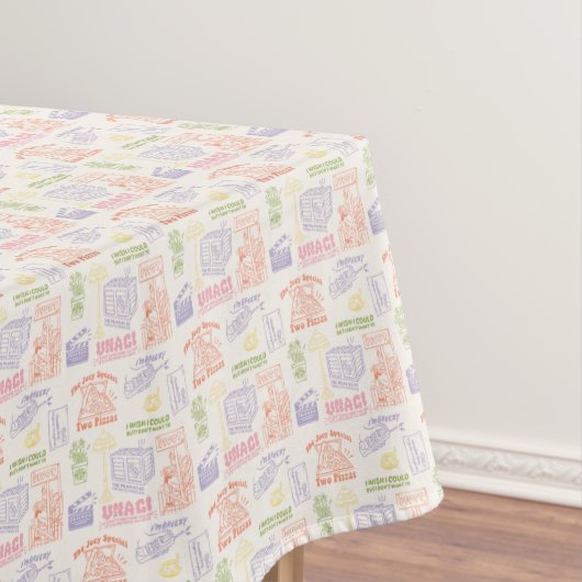 FRIENDS™カラフル引用文パターン テーブルクロス (インサイチュ)