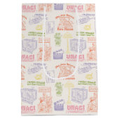 FRIENDS™カラフル引用文パターン ミディアムペーパーバッグ (裏面)