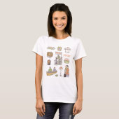 FRIENDS™ | カートゥーンアイコン Tシャツ (正面フル)