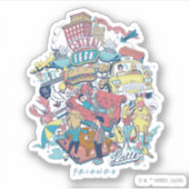 FRIENDS™ | カートゥーン コラージュ シール (正面)