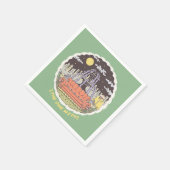 FRIENDS™ | カートゥーン・ファウンテン スタンダードカクテルナプキン (角)