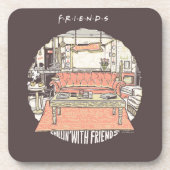 FRIENDS™ カートゥーンTシャツ コースター (正面)
