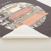 FRIENDS™ カートゥーンTシャツ シェルパブランケット (3/4)