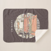 FRIENDS™ カートゥーンTシャツ シェルパブランケット (正面(横))