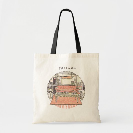 FRIENDS™ カートゥーンTシャツ トートバッグ (正面)