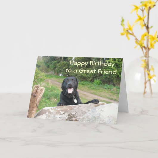 Friends カード (黄色い花)