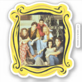 FRIENDS™ | キャストが玄関先に座って シール (正面)