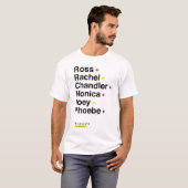 FRIENDS™ | キャラクターの名前 2 Tシャツ (正面フル)
