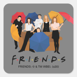 FRIENDS™キャラクターシルエット スクエアシール