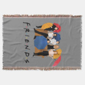 FRIENDS™キャラクターシルエット スローブランケット (正面)