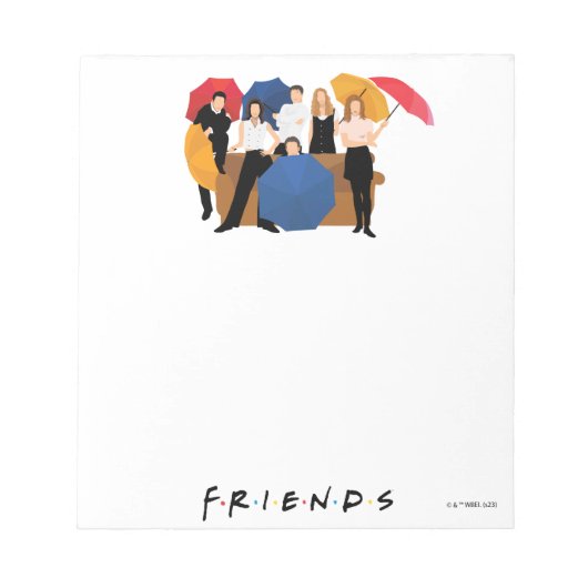 FRIENDS™キャラクターシルエット ノートパッド (正面)