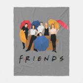 FRIENDS™キャラクターシルエット フリースブランケット (正面)
