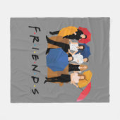 FRIENDS™キャラクターシルエット フリースブランケット (正面(横))