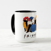 FRIENDS™キャラクターシルエット マグカップ (正面左)