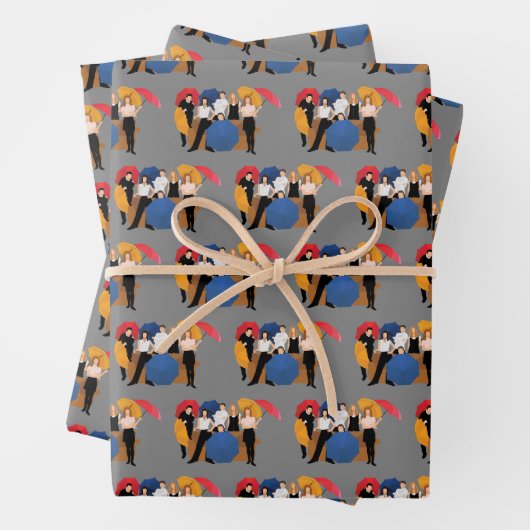 FRIENDS™キャラクターシルエット ラッピングペーパーシート (インサイチュ)