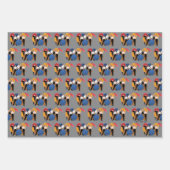 FRIENDS™キャラクターシルエット ラッピングペーパーシート (正面)