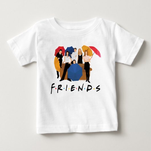 FRIENDS™キャラクターシルエットTシャツ ベビーTシャツ (正面)