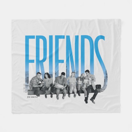 FRIENDS™ | ギャング フリースブランケット (正面(横))