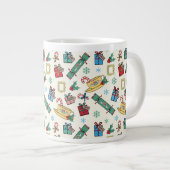 FRIENDS™ | クリスマスアイコンパターン ジャンボコーヒーマグカップ (正面右)