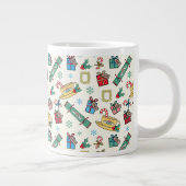 FRIENDS™ | クリスマスアイコンパターン ジャンボコーヒーマグカップ (右)