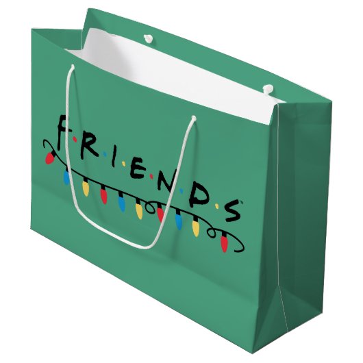 FRIENDS™ | クリスマスイルミネーション ロゴ ラージペーパーバッグ (正面アングル)