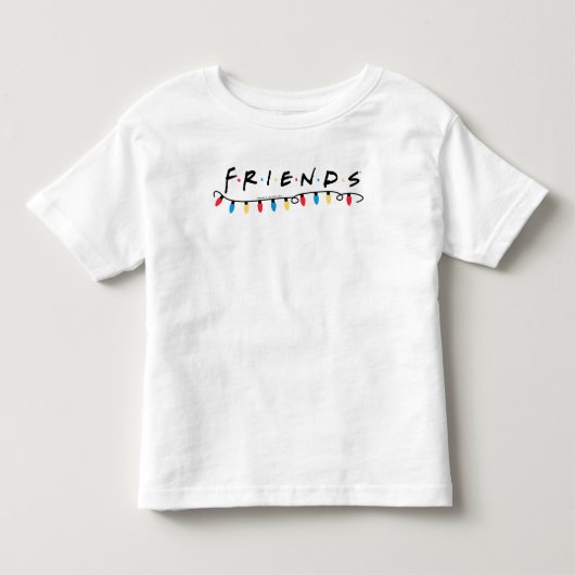 FRIENDS™ | クリスマス ライト ロゴ トドラーTシャツ (正面)