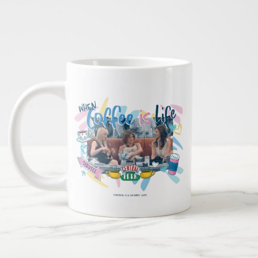 FRIENDS™ | コーヒーが人生の喜びである時 ジャンボコーヒーマグカップ (左)