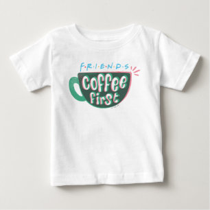 FRIENDS™ コーヒーが先 ベビーTシャツ