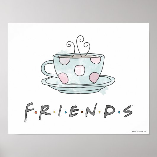 FRIENDS™ | コーヒーマグ 水彩画 ポスター (正面)