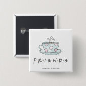 FRIENDS™ | コーヒーマグ 水彩画 缶バッジ (正面&裏面)