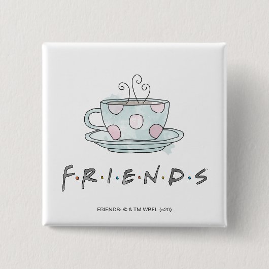 FRIENDS™ | コーヒーマグ 水彩画 缶バッジ (正面)