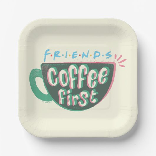 FRIENDS™ | コーヒー・ファースト ペーパープレート (正面)
