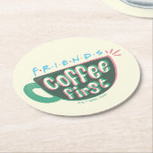 FRIENDS™ | コーヒー・ファースト ラウンドペーパーコースター (アングル)