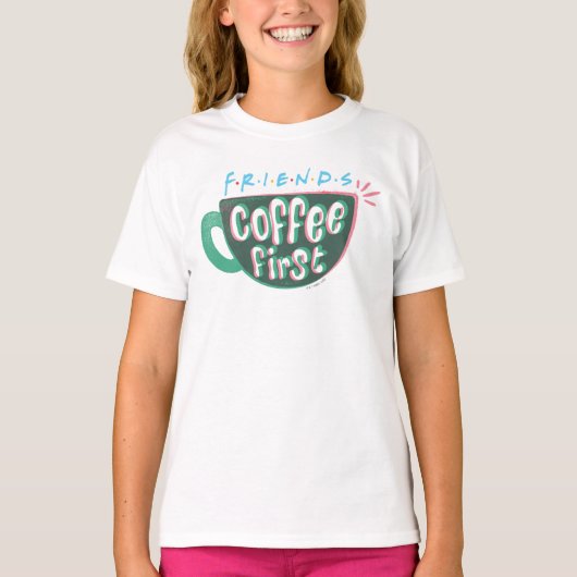 FRIENDS™ | コーヒー・ファースト Tシャツ (正面)