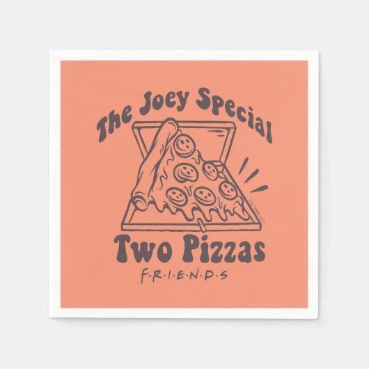 FRIENDS™ | ジョーイのピザの名言 スタンダードカクテルナプキン (正面)