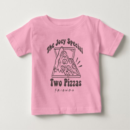 FRIENDS™ | ジョーイのピザの名言 ベビーTシャツ (正面)