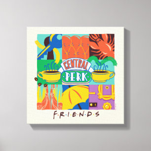 FRIENDS™   セントラルパークのビビットグラフィック キャンバスプリント