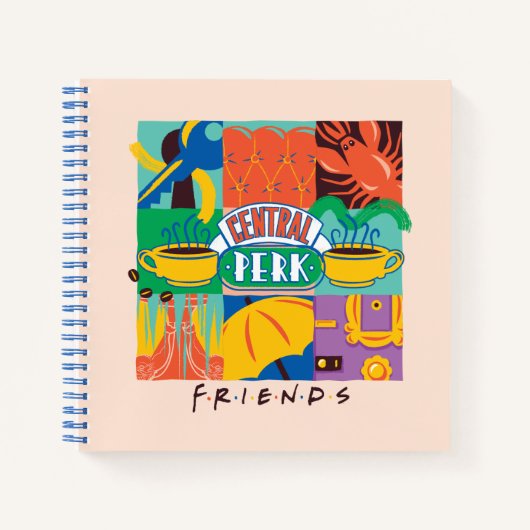 FRIENDS™ | セントラルパークのビビットグラフィック ノートブック (正面)