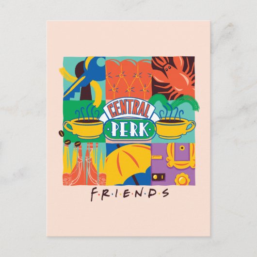 FRIENDS™ | セントラルパークのビビットグラフィック ポストカード (正面)