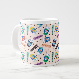 FRIENDS™ | セントラルパークの活気あるコーヒーパターン ジャンボコーヒーマグカップ