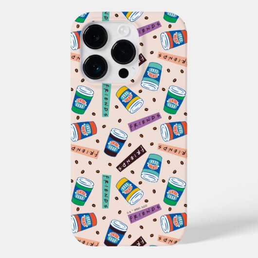 FRIENDS™ | セントラルパークの活気あるコーヒーパターン Case-Mate iPhoneケース (裏面)