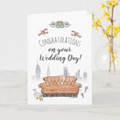 FRIENDS™ | セントラルパークの結婚式 カード (黄色い花)