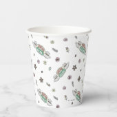 FRIENDS™ | セントラルパークコーヒー水彩パターン 紙コップ (裏面)