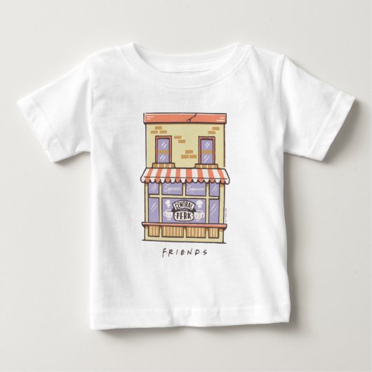 FRIENDS™ | セントラルパーク風刺カフェ ベビーTシャツ (正面)