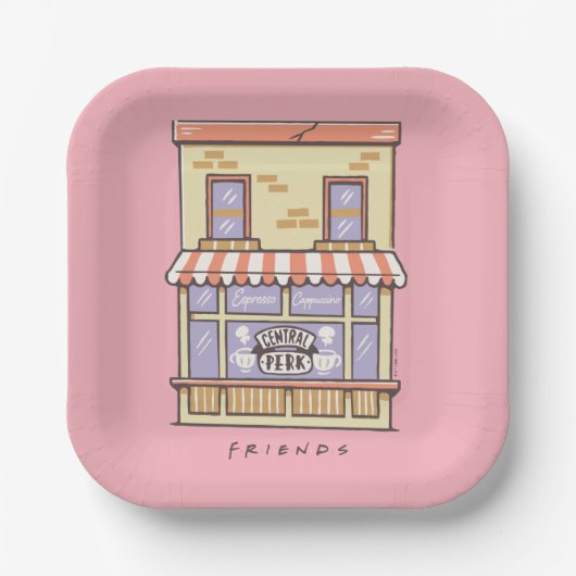 FRIENDS™ | セントラルパーク風刺カフェ ペーパープレート (正面)