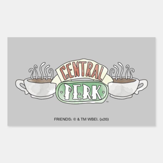 FRIENDS™ | セントラルパーク ウォーターカラーロゴ 長方形シール (正面)