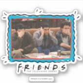 FRIENDS™ | ソファに座るジョーイ、ロス、チャンドラー シール (正面)