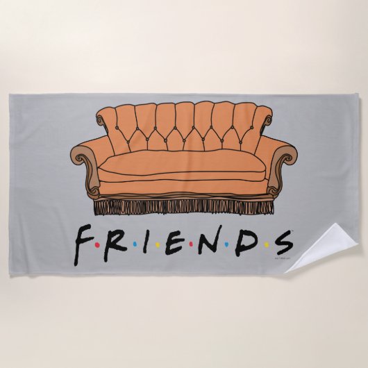 FRIENDS™ソファ ビーチタオル (正面)